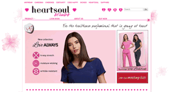 Desktop Screenshot of heartsoulscrubs.com