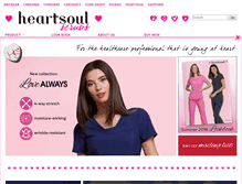 Tablet Screenshot of heartsoulscrubs.com
